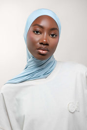 SILK JERSEY - BLEU PASTEL