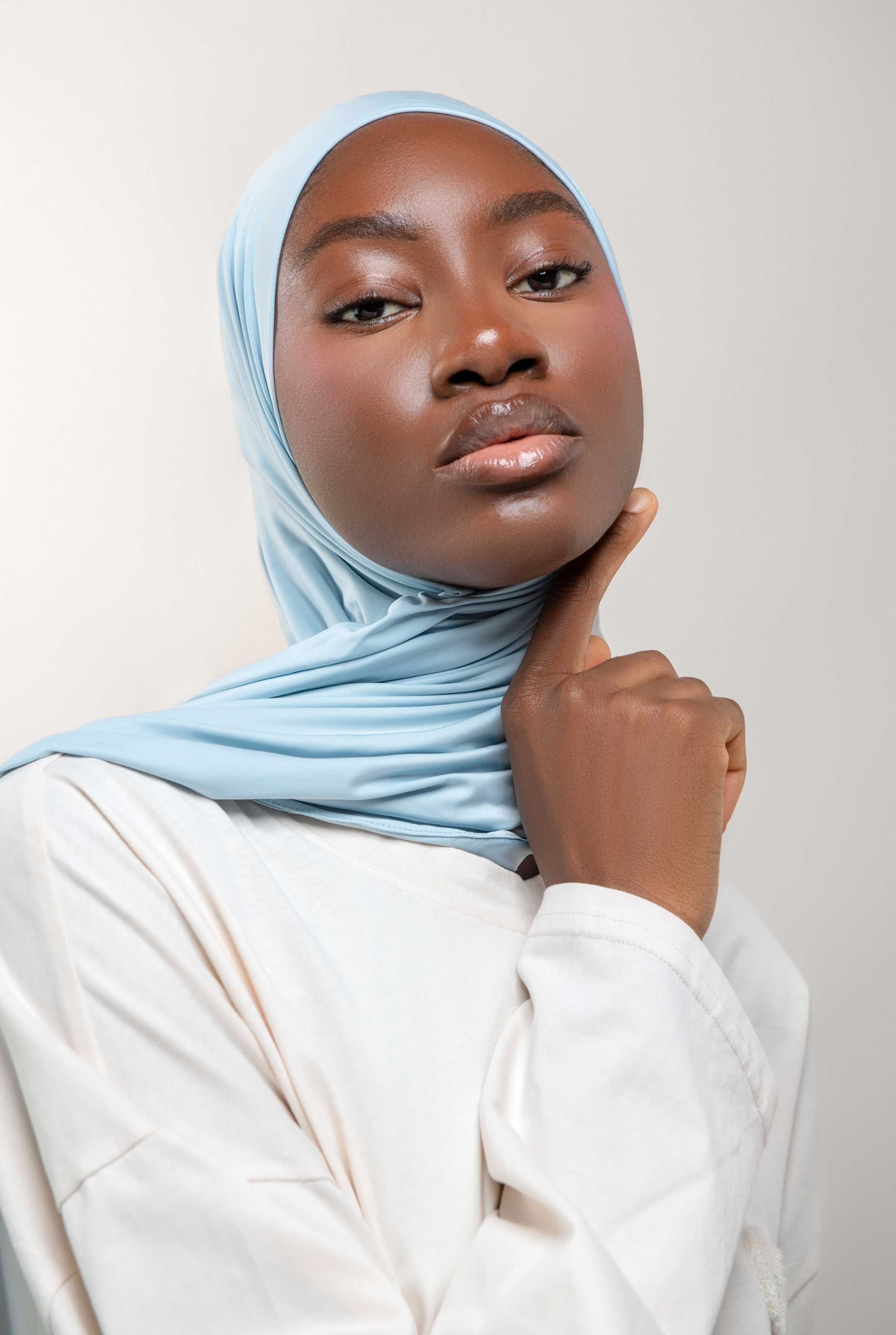 SILK JERSEY - BLEU PASTEL