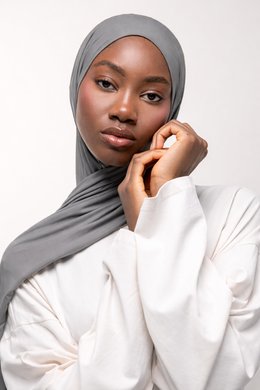 🎁 SILK JERSEY - GRIS SOURIS (100% off)